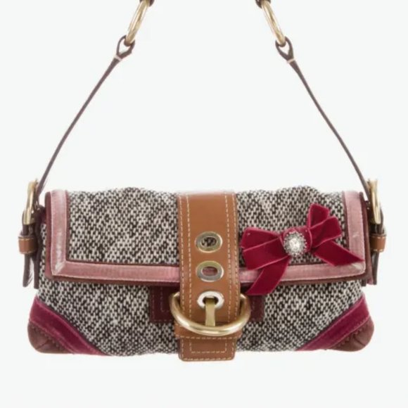 Coach Handbags - Limited Edition Coach Soho tweed shoulder bag
